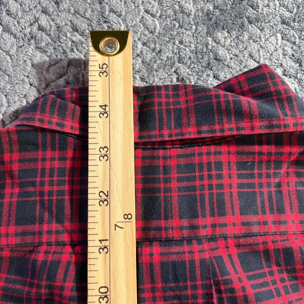 Ralph Lauren‎ Mens Blake Plaid Button Down Shirt Red Black Cotton Size M - Picture 9 of 10